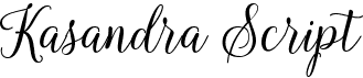 preview image of the Kasandra Script font