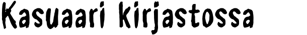 preview image of the Kasuaari kirjastossa font