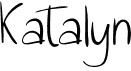 preview image of the Katalyn font