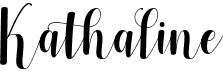 preview image of the Kathaline font