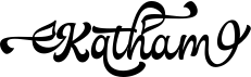 preview image of the Katham font
