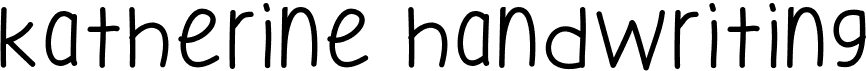 preview image of the Katherine Handwriting font