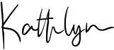preview image of the Kathlyn font