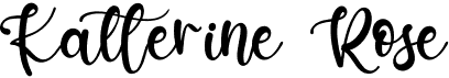preview image of the Katterine Rose font