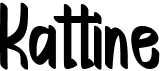 preview image of the Kattine font