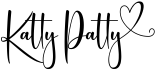 preview image of the Katty Patty font