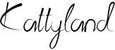 preview image of the Kattyland font