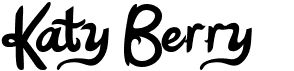 preview image of the Katy Berry font