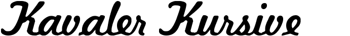 preview image of the Kavaler Kursive font