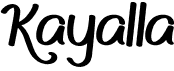 preview image of the Kayalla font