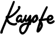 preview image of the Kayofe font