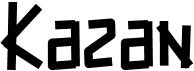 preview image of the Kazan font