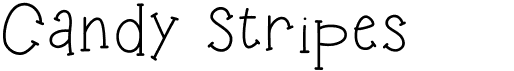preview image of the KB3 Candy Stripes font