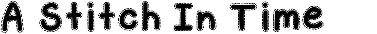 preview image of the KB A Stitch In Time font