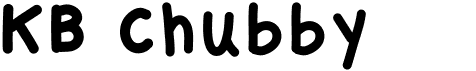 preview image of the KB Chubby font