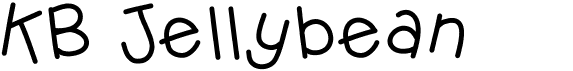 preview image of the KB Jellybean font