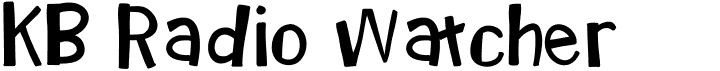 preview image of the KB Radio Watcher font