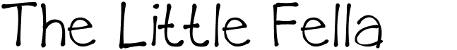 preview image of the KB The Little Fella font