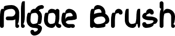 preview image of the KD Algae Brush font