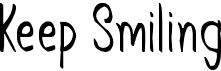 preview image of the Keep Smiling font