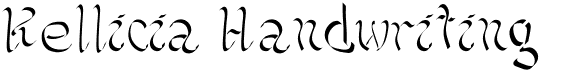 preview image of the Kellicia Handwriting font