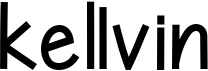 preview image of the Kellvin font