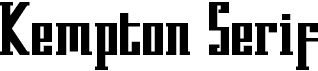 preview image of the Kempton Serif font