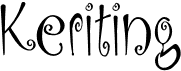 preview image of the Keriting font