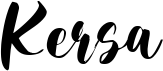preview image of the Kersa font