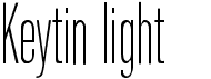 preview image of the Keytin Light font