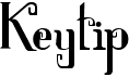 preview image of the Keytip font