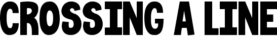 preview image of the KG Crossing A Line font