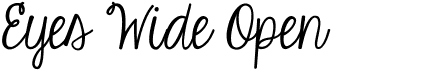 preview image of the KG Eyes Wide Open font
