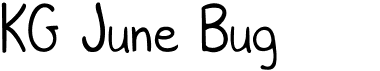preview image of the KG June Bug font