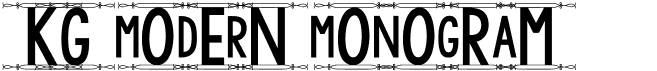 preview image of the KG Modern Monogram font