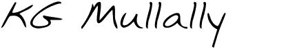 preview image of the KG Mullally font