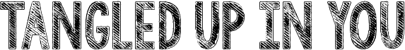 preview image of the KG Tangled Up In You font