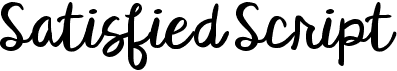 preview image of the KG Satisfied Script font
