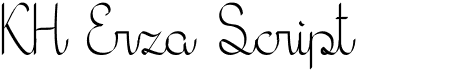 preview image of the KH Erza Script font