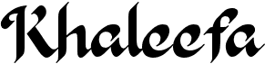 preview image of the Khaleefa font