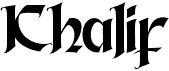 preview image of the Khalif font