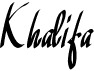 preview image of the Khalifa font