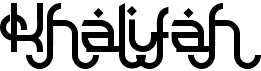 preview image of the Khalifah font