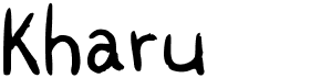 preview image of the Kharu font