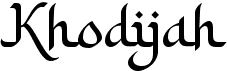 preview image of the Khodijah font