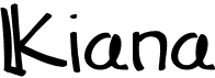 preview image of the Kiana font