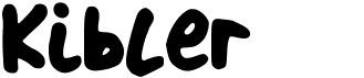 preview image of the Kibler font