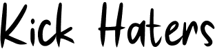 preview image of the Kick Haters font
