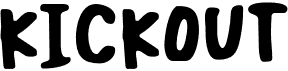 preview image of the Kickout font
