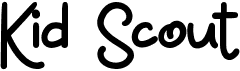 preview image of the Kid Scout font